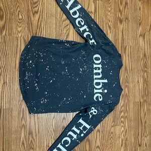 Abercrombie & Fitch Black Speckled Long Sleeve
